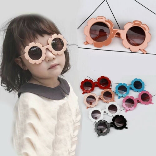 Baby Kids Unisex Children Frame Sunglasses UV400 Toddler Glas New Boys Outd W6Y5 
